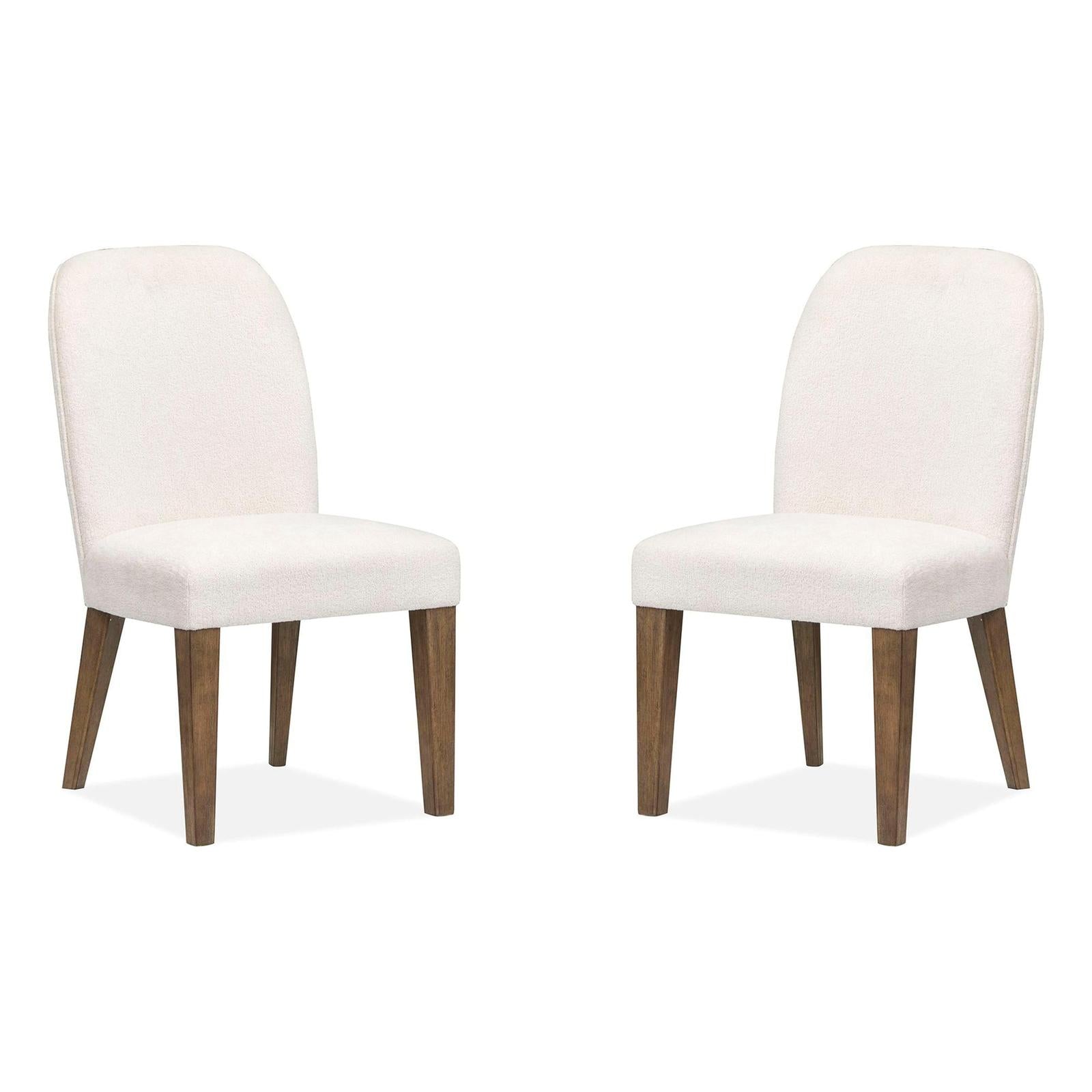 Magnussen Home Westbourne Dark Umber Upholstered Host Chair Set of 2