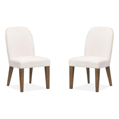 Magnussen Home Westbourne Dark Umber Upholstered Host Chair Set of 2