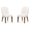 Magnussen Home Westbourne Dark Umber Upholstered Host Chair Set of 2