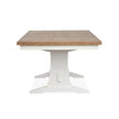 Magnussen Home Kingston Whisper White & Cerused Nutmeg Extendable Trestle Dining Table