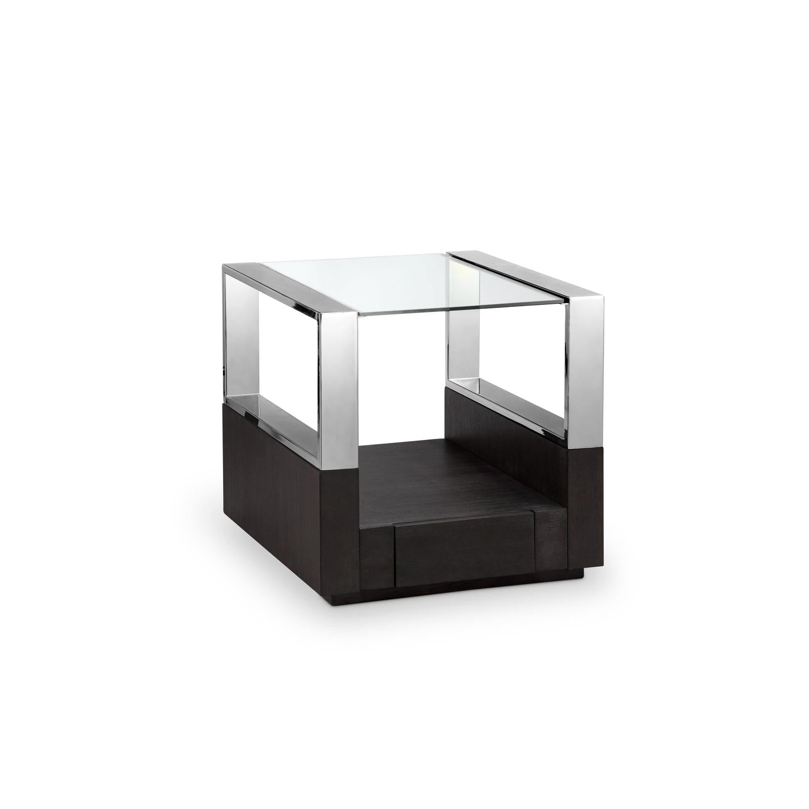 Magnussen Home Revere Graphite Rectangular End Table