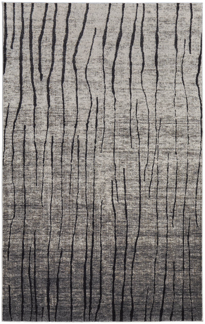 Feizy Kano 39LIF Rug in Ivory/Charcoal