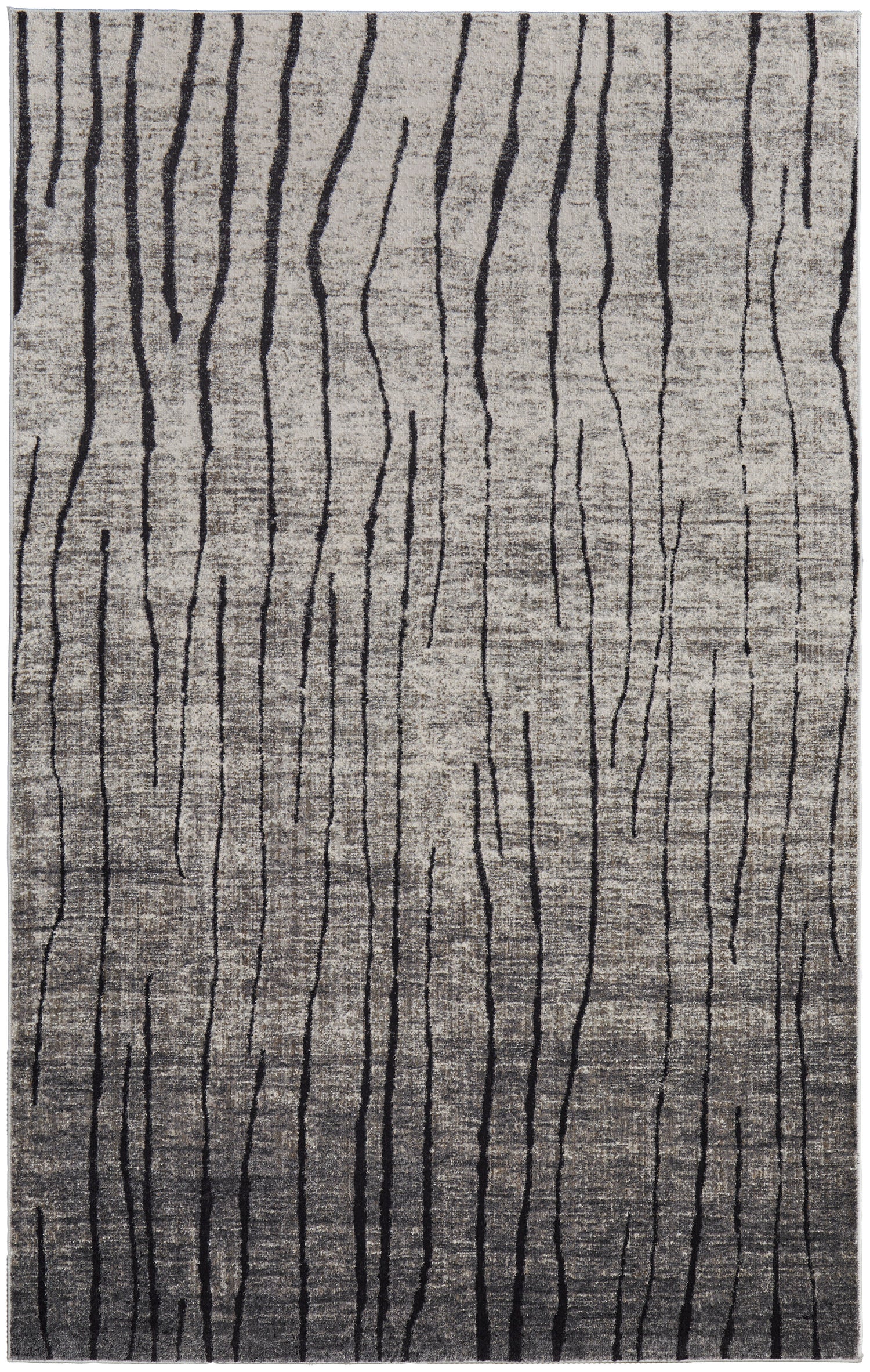 Feizy Kano 39LIF Rug in Ivory/Charcoal