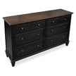 Magnussen Home Surrey Brown Double Drawer Dresser