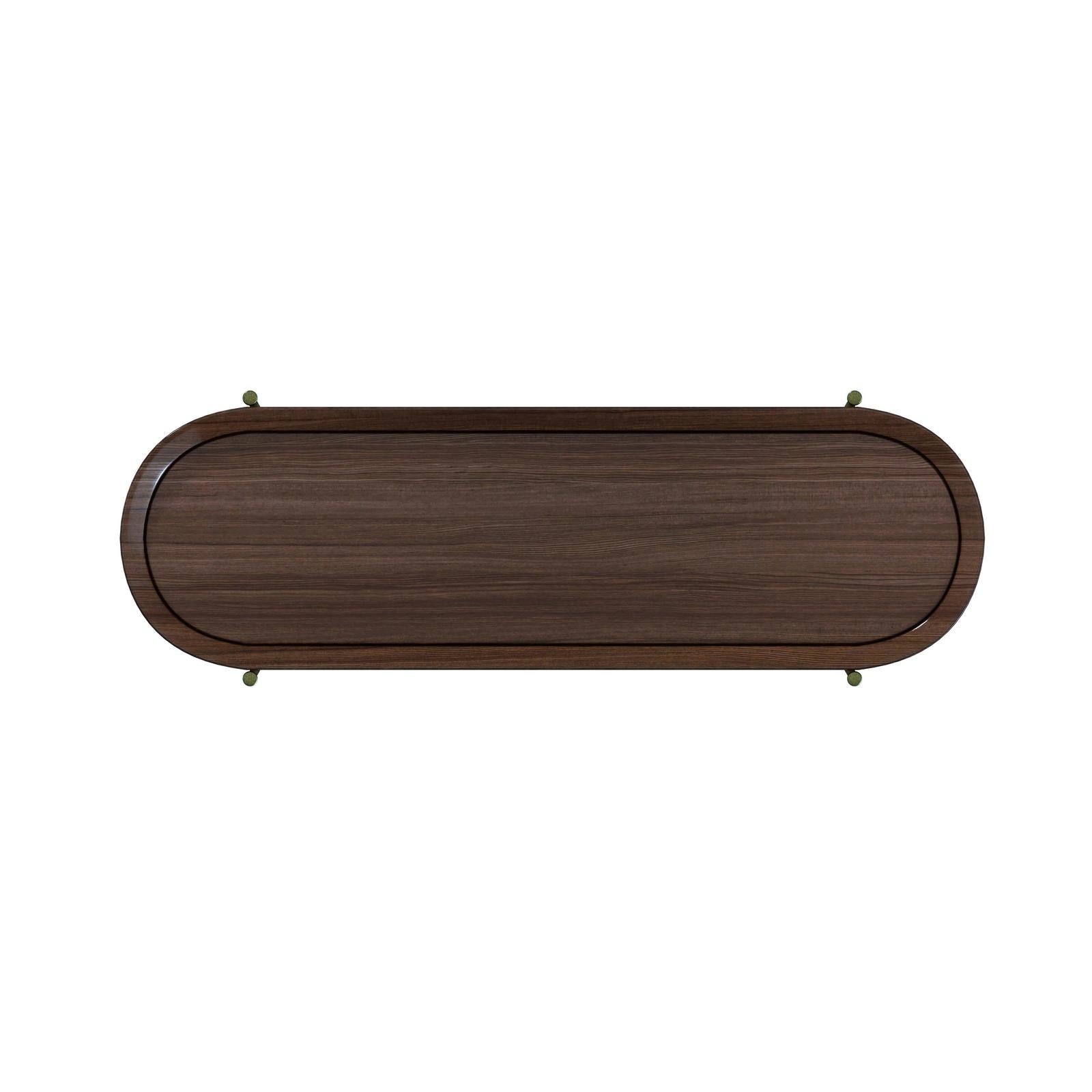 Magnussen Home Wren Dark Brown Tray Sofa Table