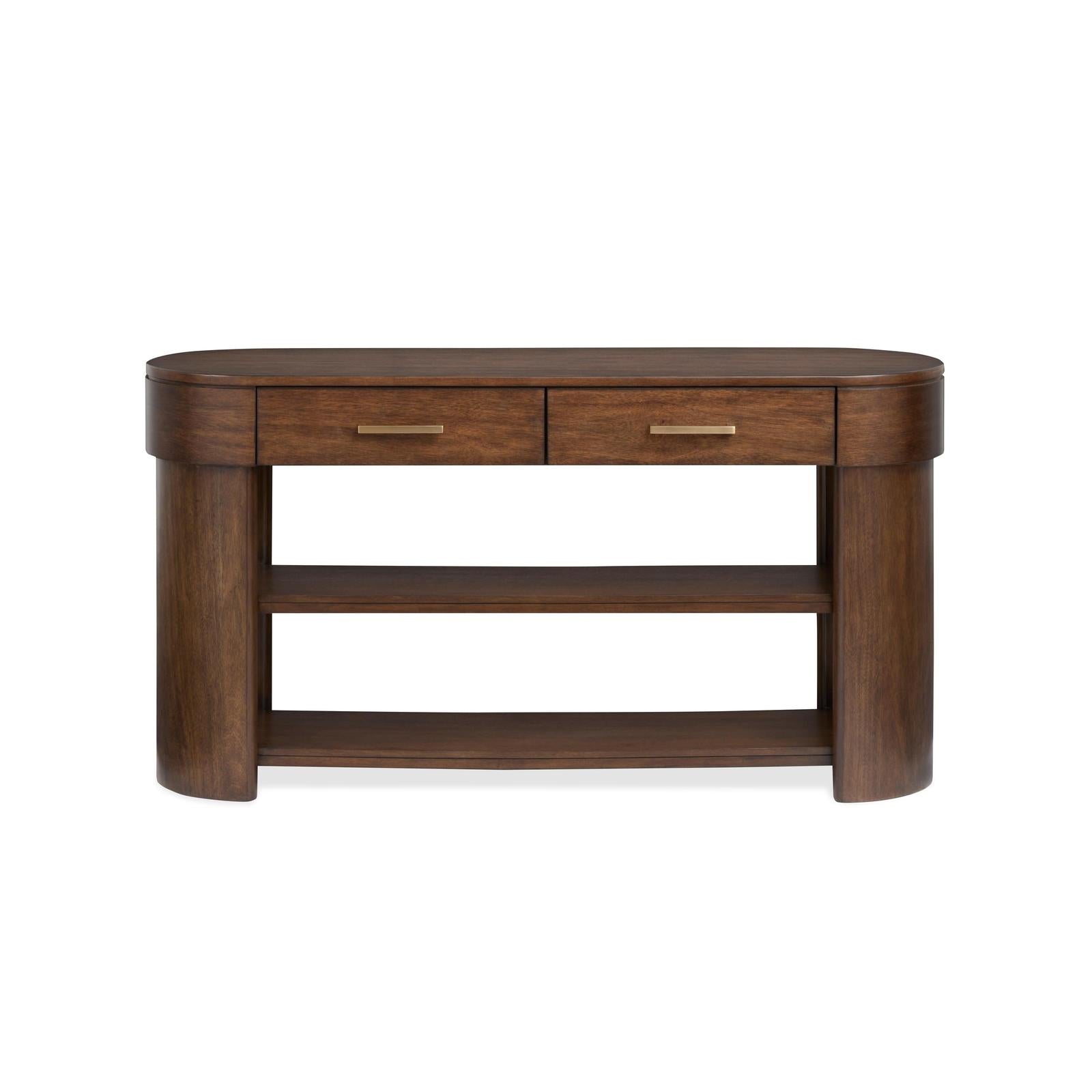 Magnussen Home Holloway Toasted Almond Oval Sofa Table