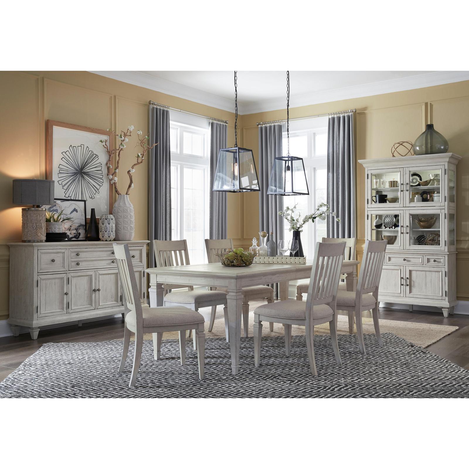 Magnussen Home Newport Alabaster Extendable Dining Table