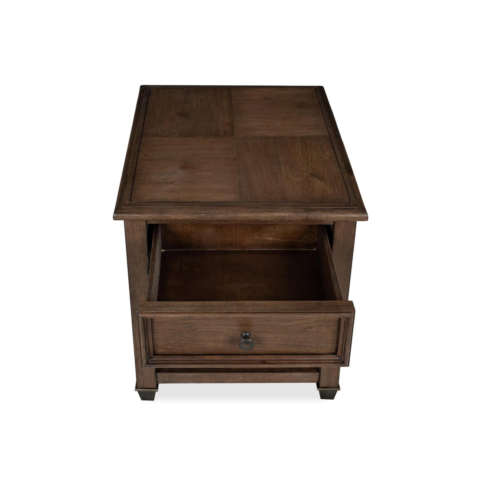 Magnussen Home Cormac Brown Rectangular End Table