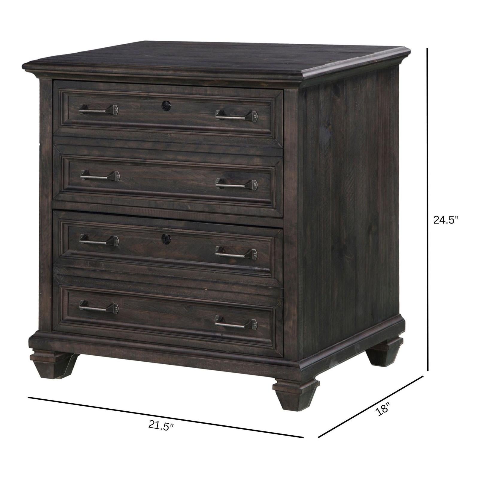 Magnussen Home Sutton Place Weathered Charcoal Lateral File