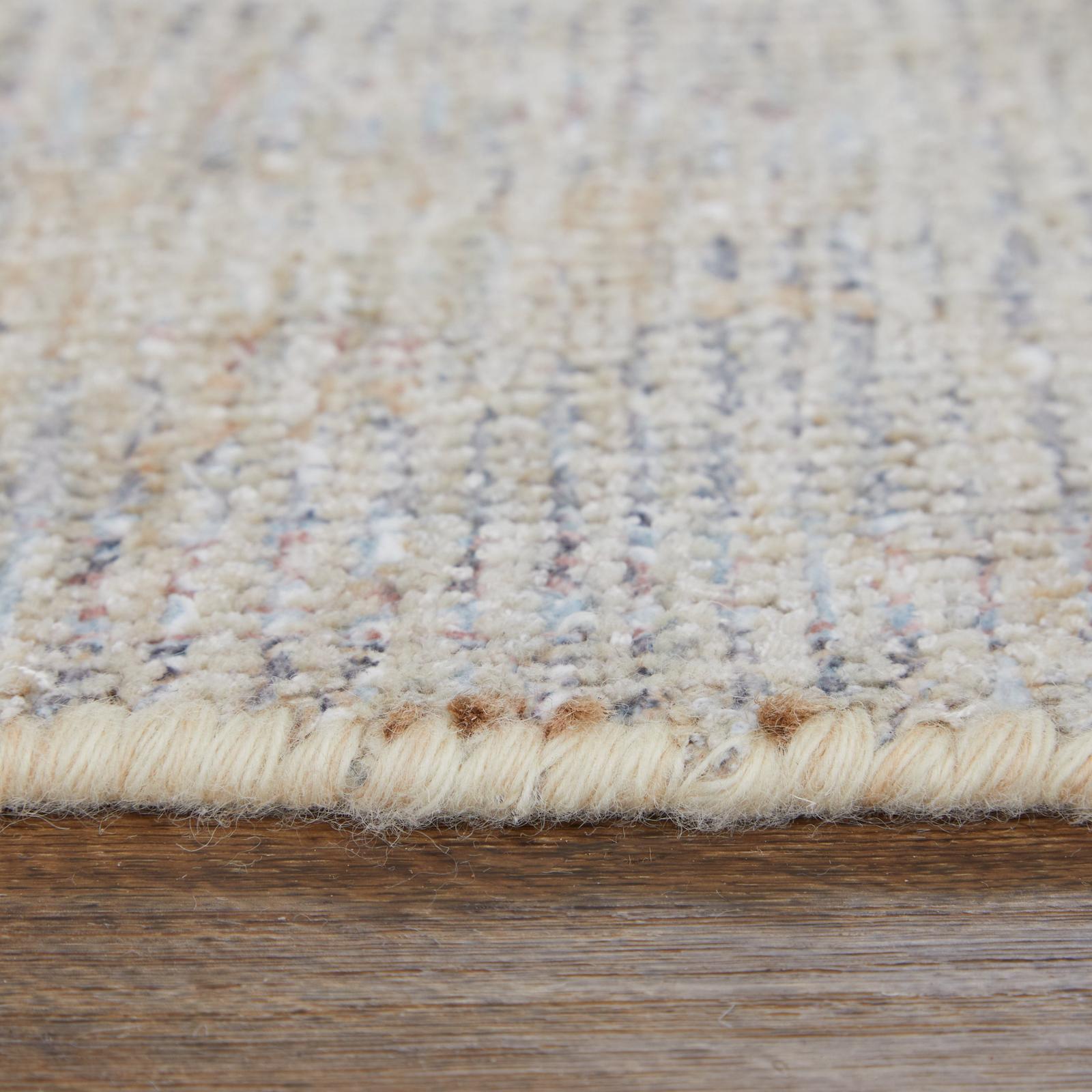 Feizy Caldwell 8976F Transitional Floral & Botanical Rug in Ivory/Tan/Blue