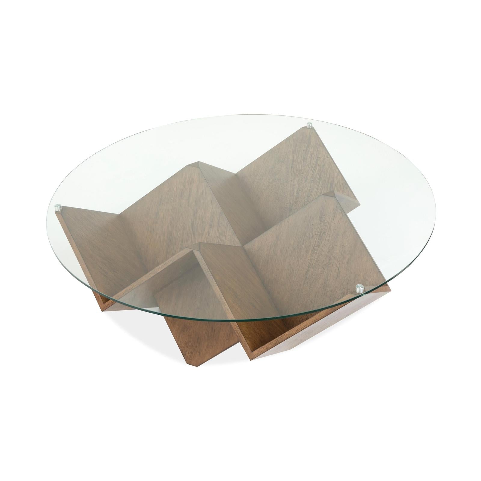 Magnussen Home Vector Russet Round Cocktail Table
