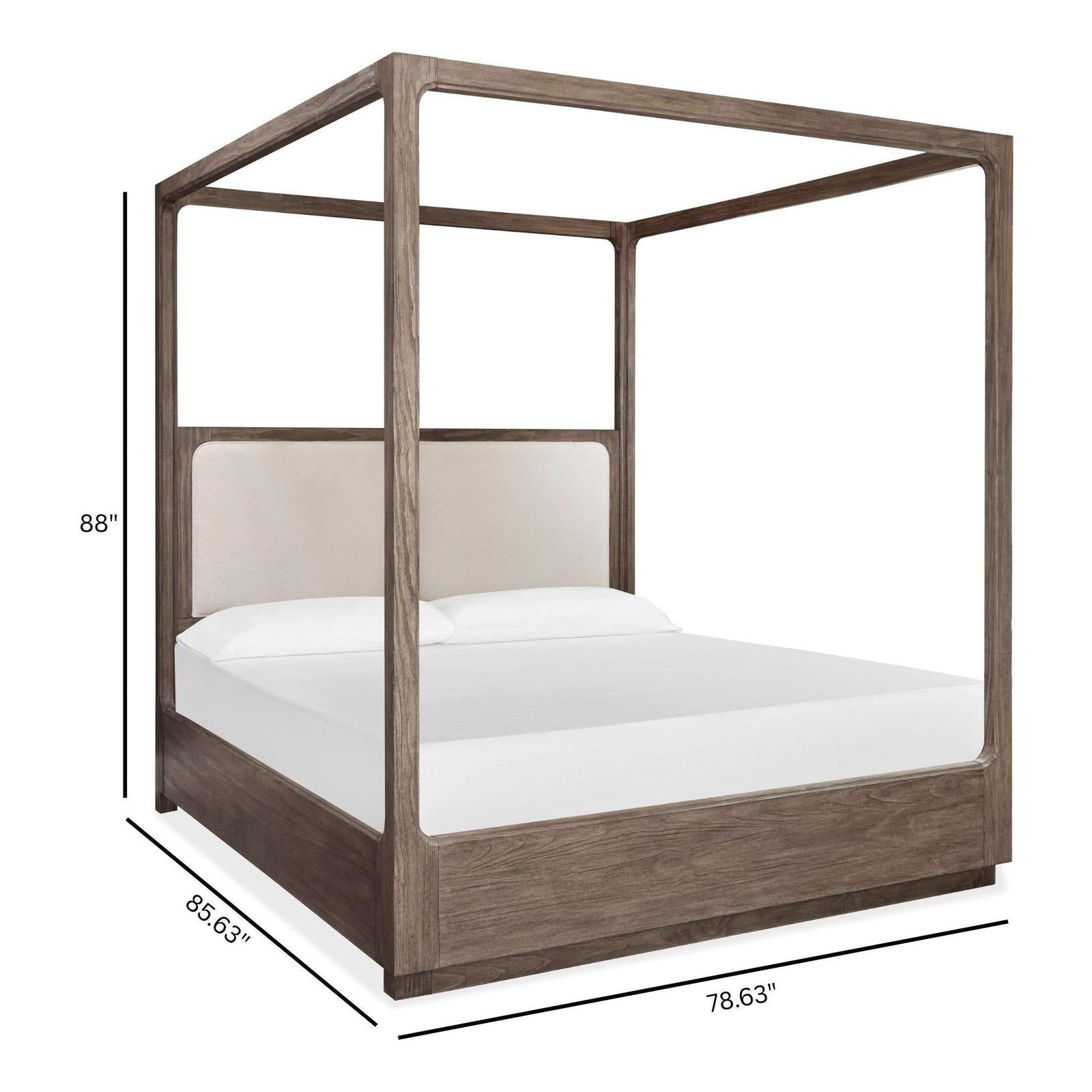 Magnussen Home Westbourne Dark Umber Upholstered Poster Bed