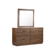 Magnussen Home Selena Brown Double Drawer Dresser With Landscape Mirror