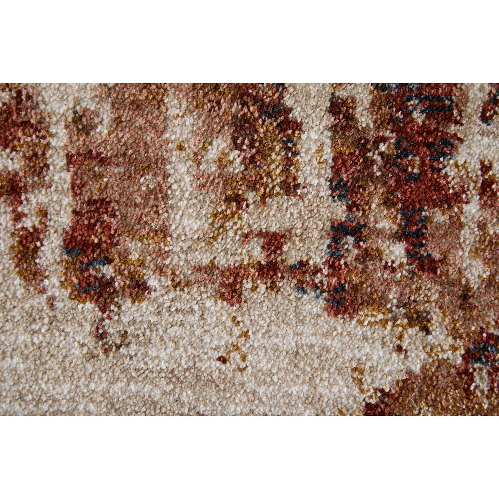 Feizy Pearson 39UEF Modern Abstract, Ivory/Red/Tan, Rug