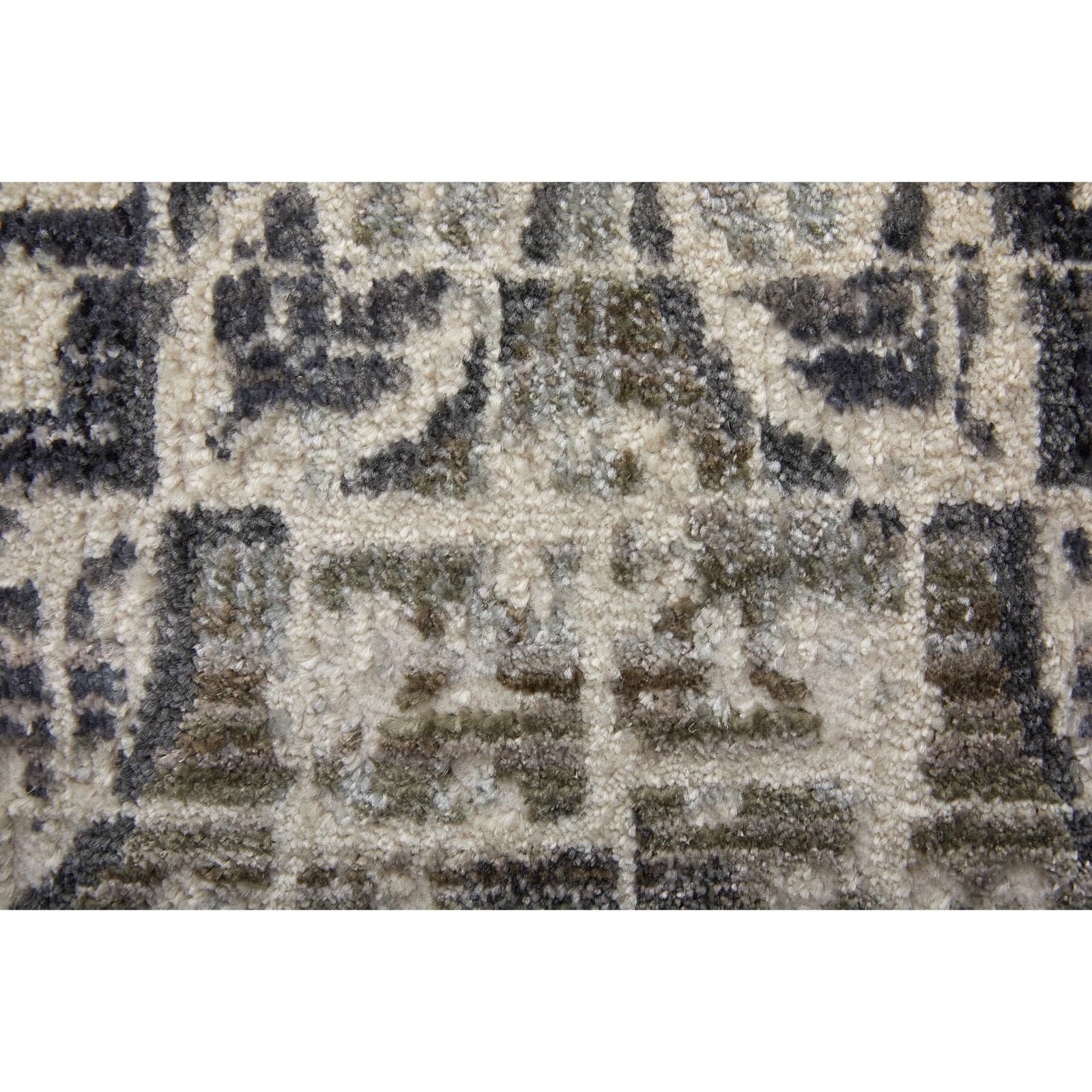 Feizy Kano 3874F Transitional Distressed Rug in Ivory/Taupe/Gray