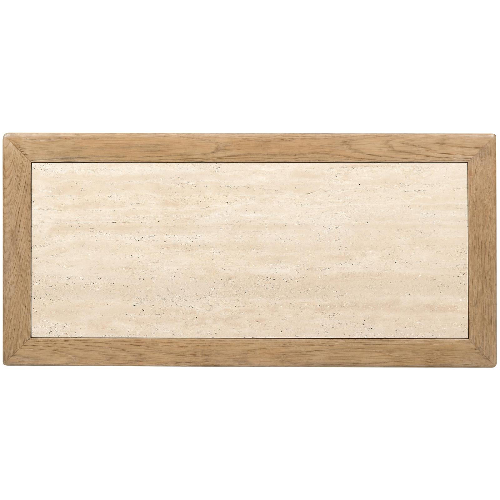 Hooker Furniture Driftwood One-Drawer Nightstand with Stone