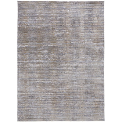 Feizy Laina 39GAF Transitional Distressed in Taupe/Silver/Tan