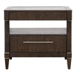 Pulaski Furniture Asher Park Piano Brown Glass Top Bachelor Chest