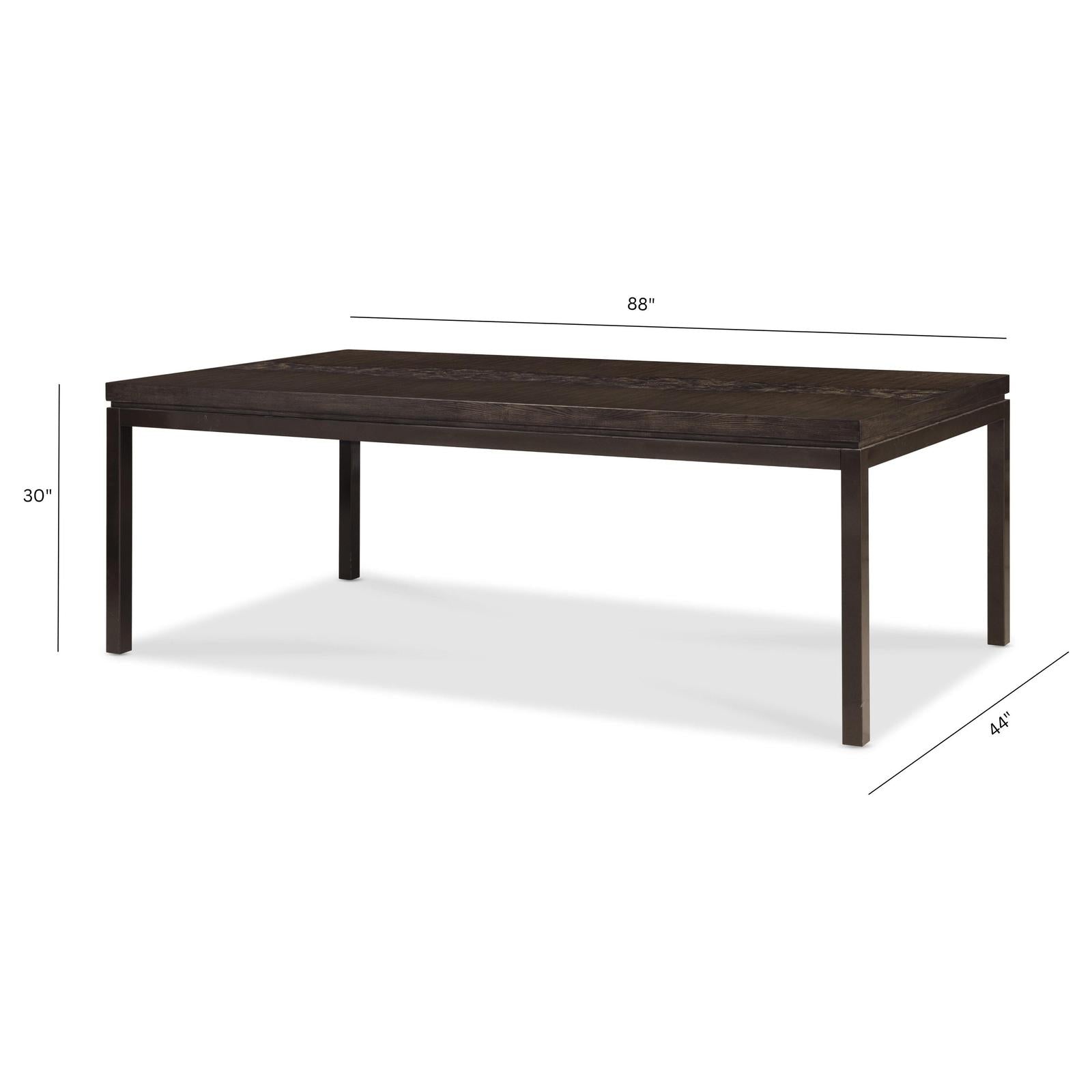 Pulaski Furniture Modern Mosaic Brown Leg Dining Table