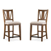 Magnussen Home Bay Creek Toasted Nutmeg Upholstered Counter Chair Set of 2