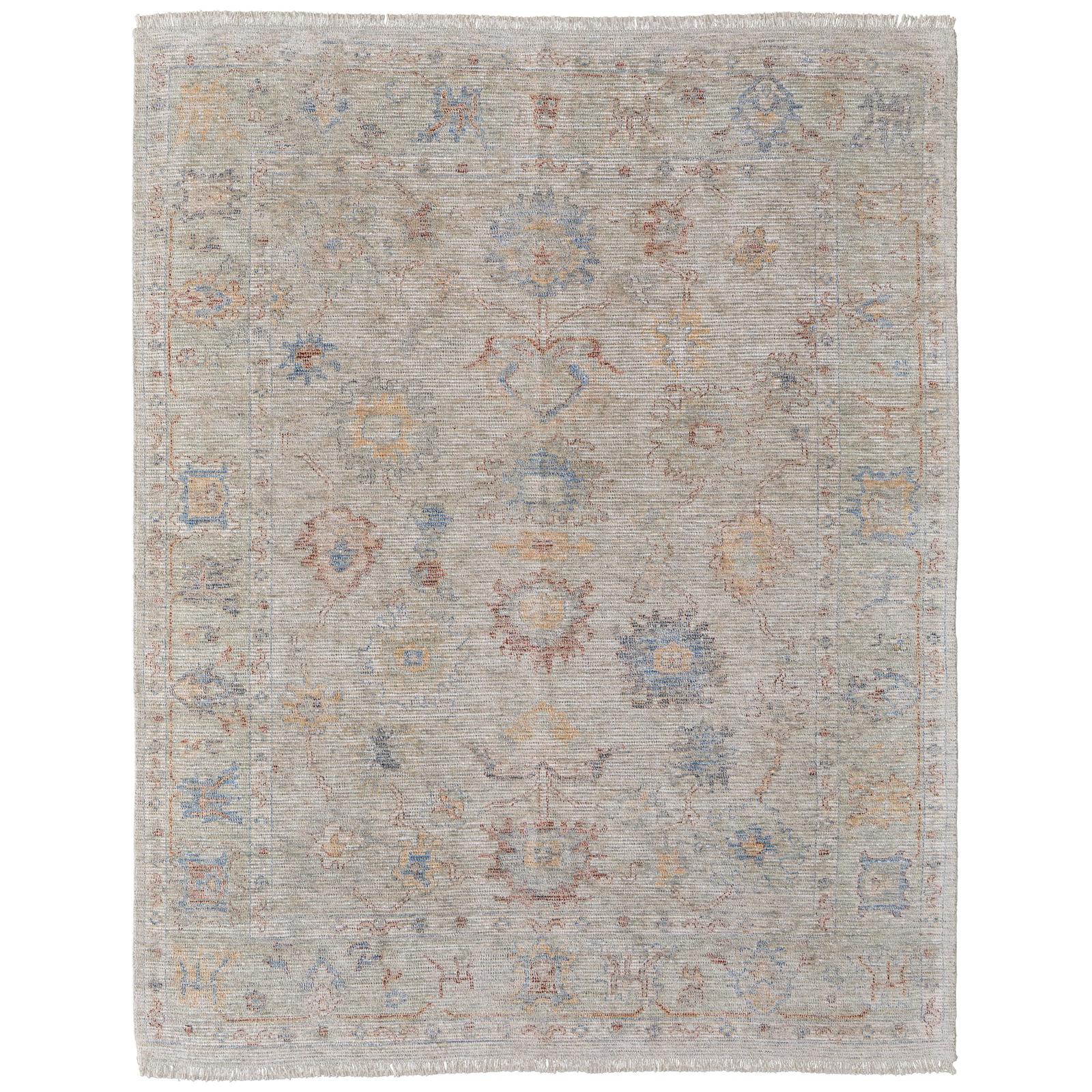 Feizy Caldwell 8978F Transitional Floral & Botanical Rug in Brown/Tan/Blue
