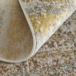 Feizy Aura 3735F Modern Abstract Rug in Gold/Gray/Ivory