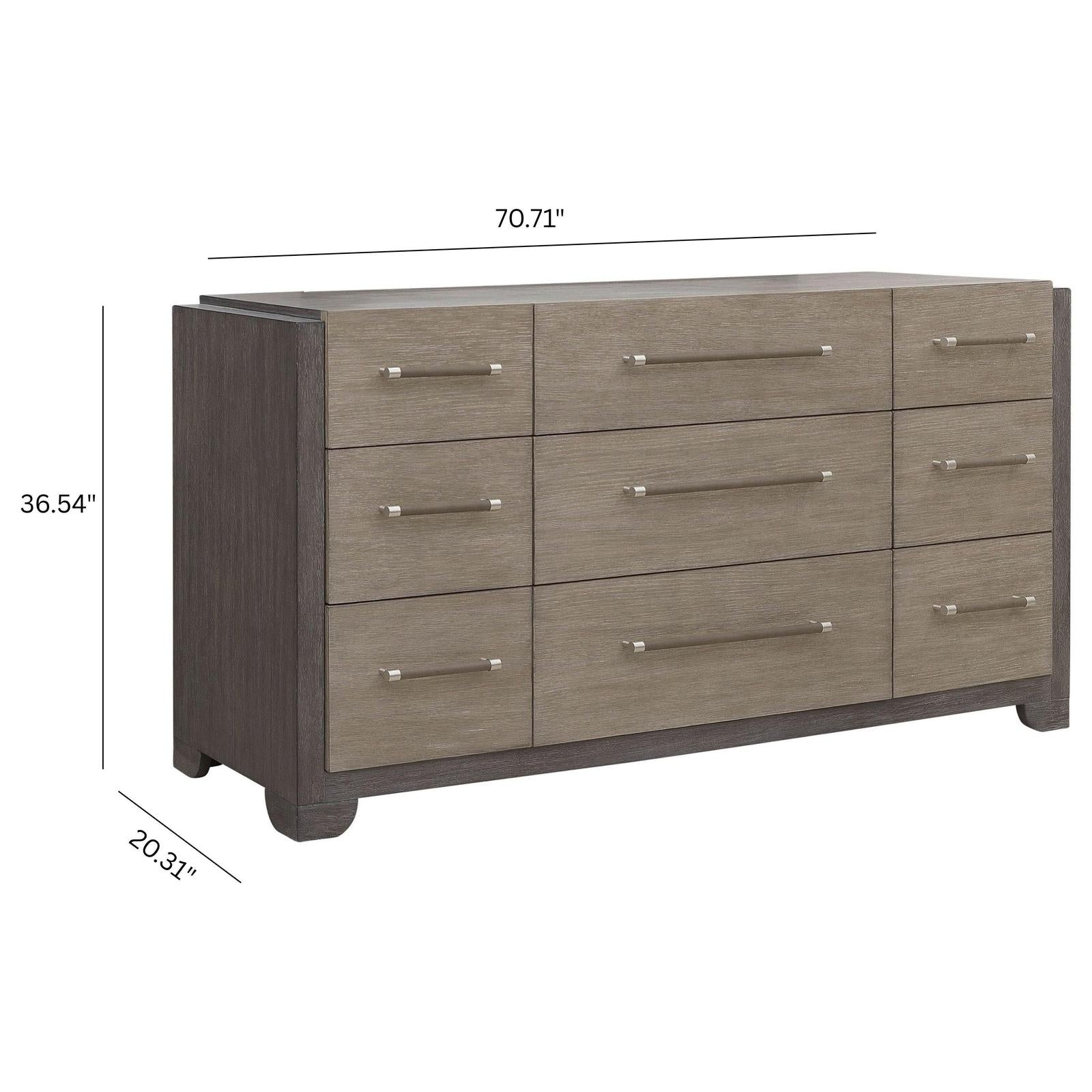 Pulaski Anderson Park Moose Trail And Frontier Brown 9 Drawer Dresser