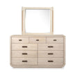 Salt Life Home Sunset Cove Sanibel Brown Drawer Dresser with Landscape Mirror II