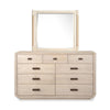 Salt Life Home Sunset Cove Sanibel Brown Drawer Dresser with Landscape Mirror II