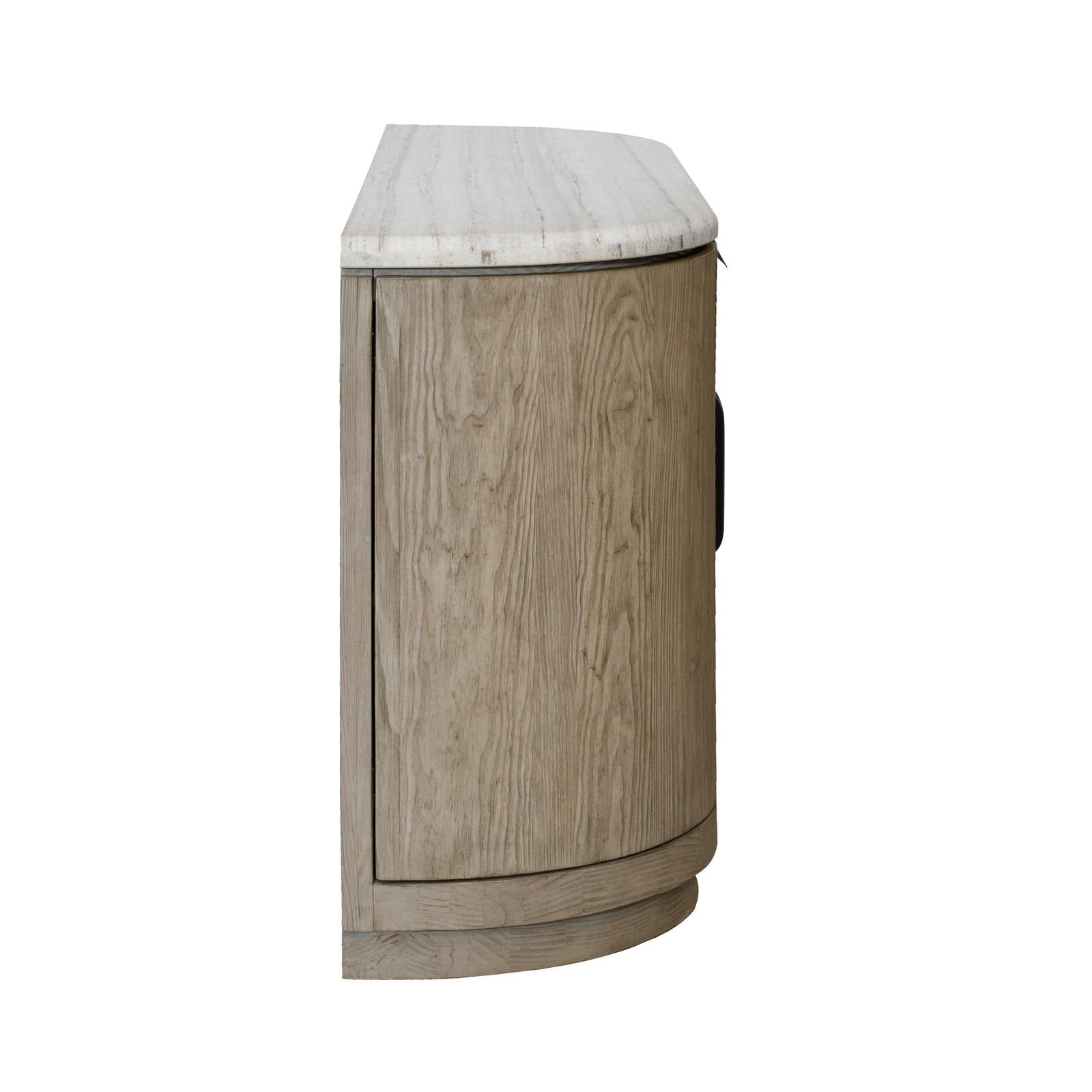 Magnussen Home Braelyn Dorian Grey Stone Top Buffet