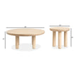 Salt Life Home Sunset Cove Sanibel Brown Nesting Cocktail Table with Casters Sale