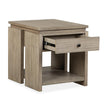 Magnussen Home Conrad Stone Harbor Grey Rectangular End Table