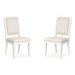 Magnussen Home Willowbrook Egg Shell White Side Chair Set of 2