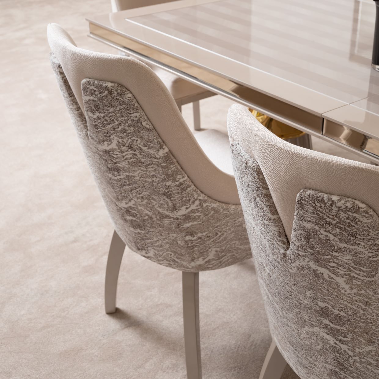 Michael Amini Carmela Dining Arm Chair - Set of 2