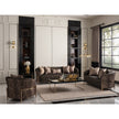 Michael Amini Lisbon Loveseat - Onyx/Gold