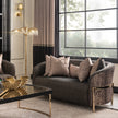 Michael Amini Lisbon Loveseat - Onyx/Gold