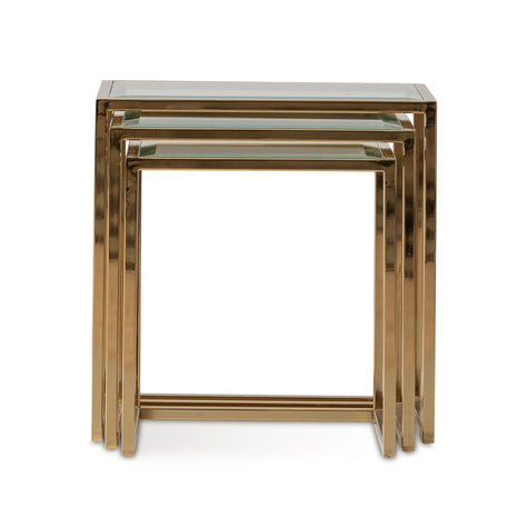 Michael Amini Savannah Breeze Nesting Tables - Set of 3