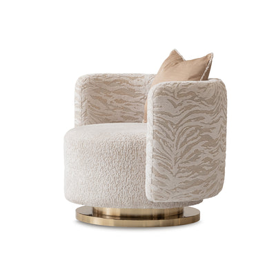 Michael Amini Savannah Breeze Swivel Chair - Cashmere