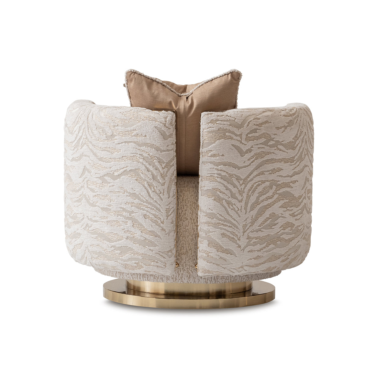 Michael Amini Savannah Breeze Swivel Chair - Cashmere