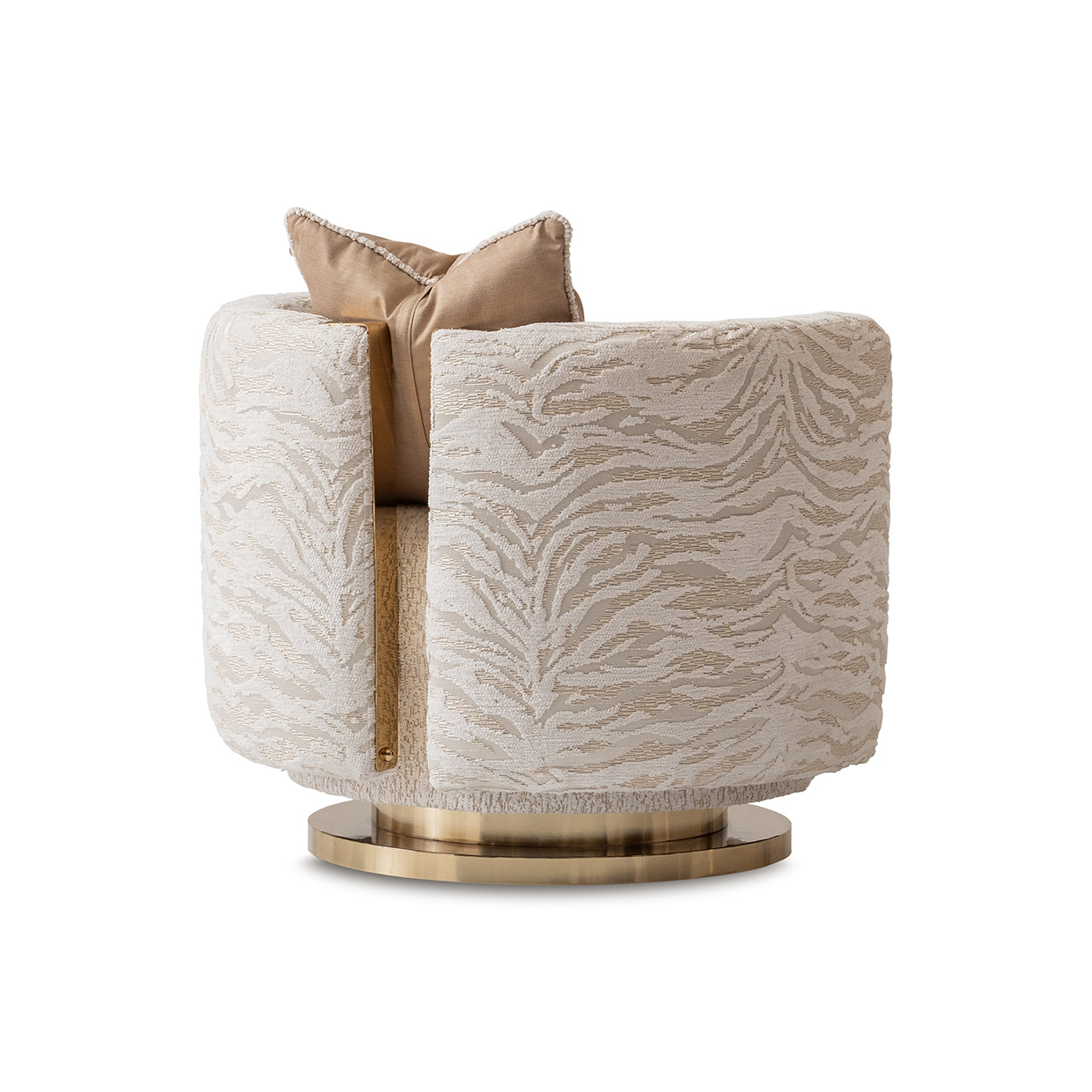 Michael Amini Savannah Breeze Swivel Chair - Cashmere