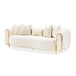 Michael Amini Sassani Sofa Crepe Gold