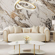 Michael Amini Sassani Sofa Crepe Gold