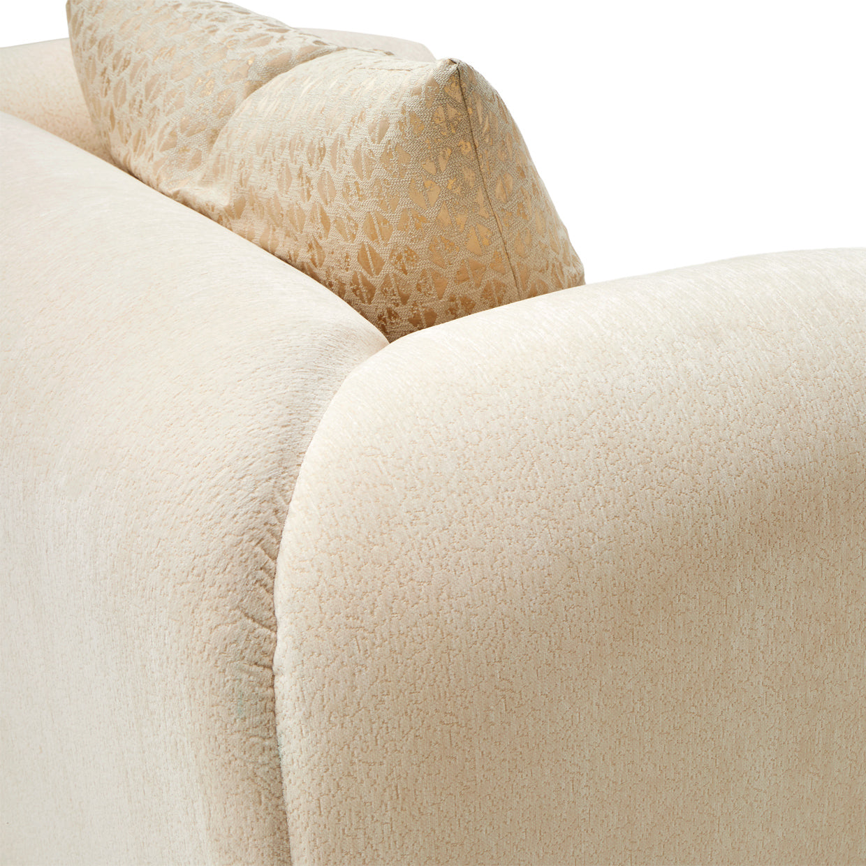 Michael Amini Sassani Chair Crepe Gold
