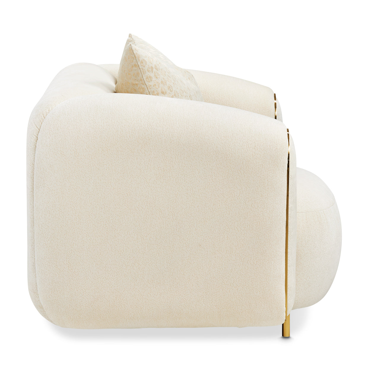 Michael Amini Sassani Chair Crepe Gold