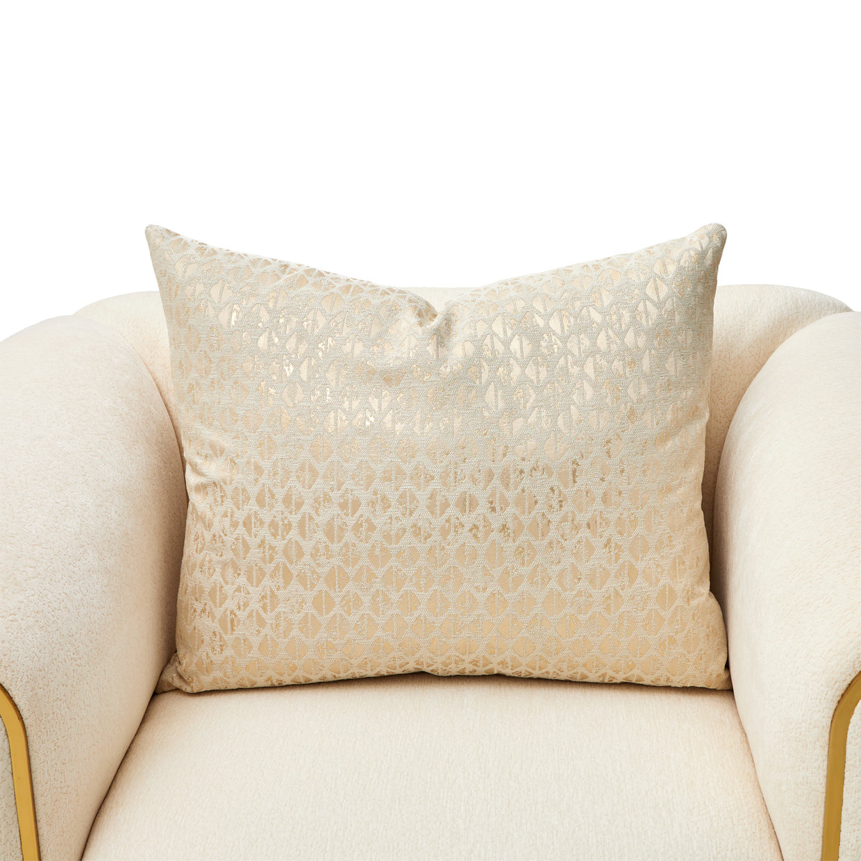 Michael Amini Sassani Chair Crepe Gold