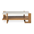 Magnussen Home Carrington Honey Wheat Rectangular Cocktail Table