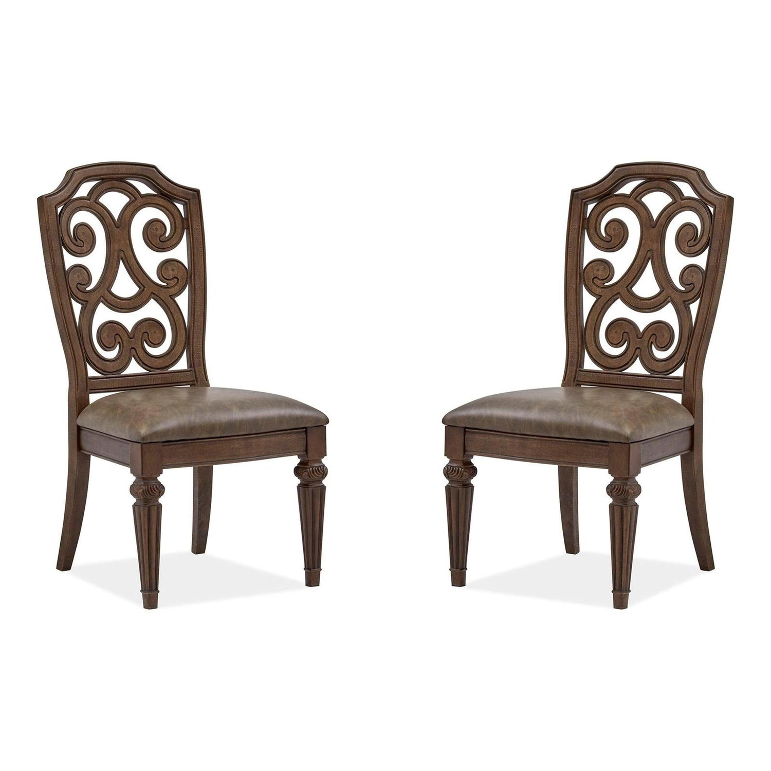 Magnussen Home Durango Willadeene Brown Side Chair Set of 2