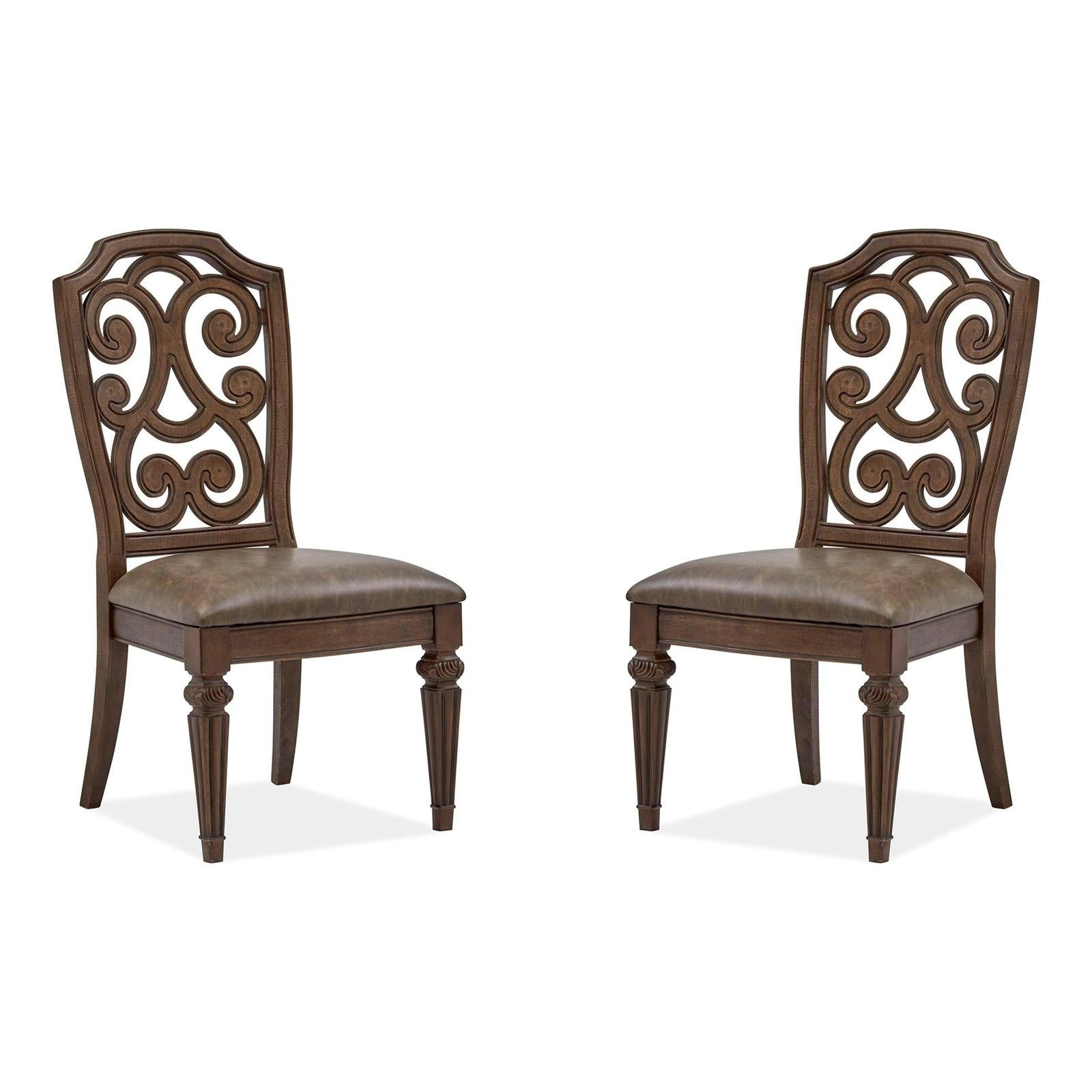Magnussen Home Durango Willadeene Brown Side Chair Set of 2