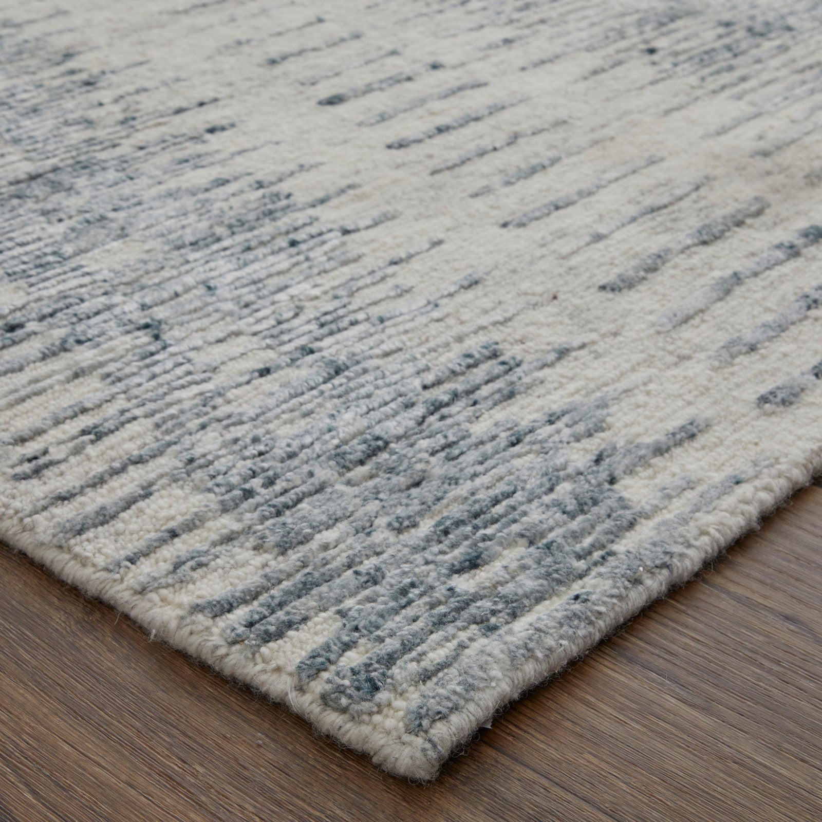 Feizy Brighton 69CGF Modern Abstract in Ivory/Blue/Gray