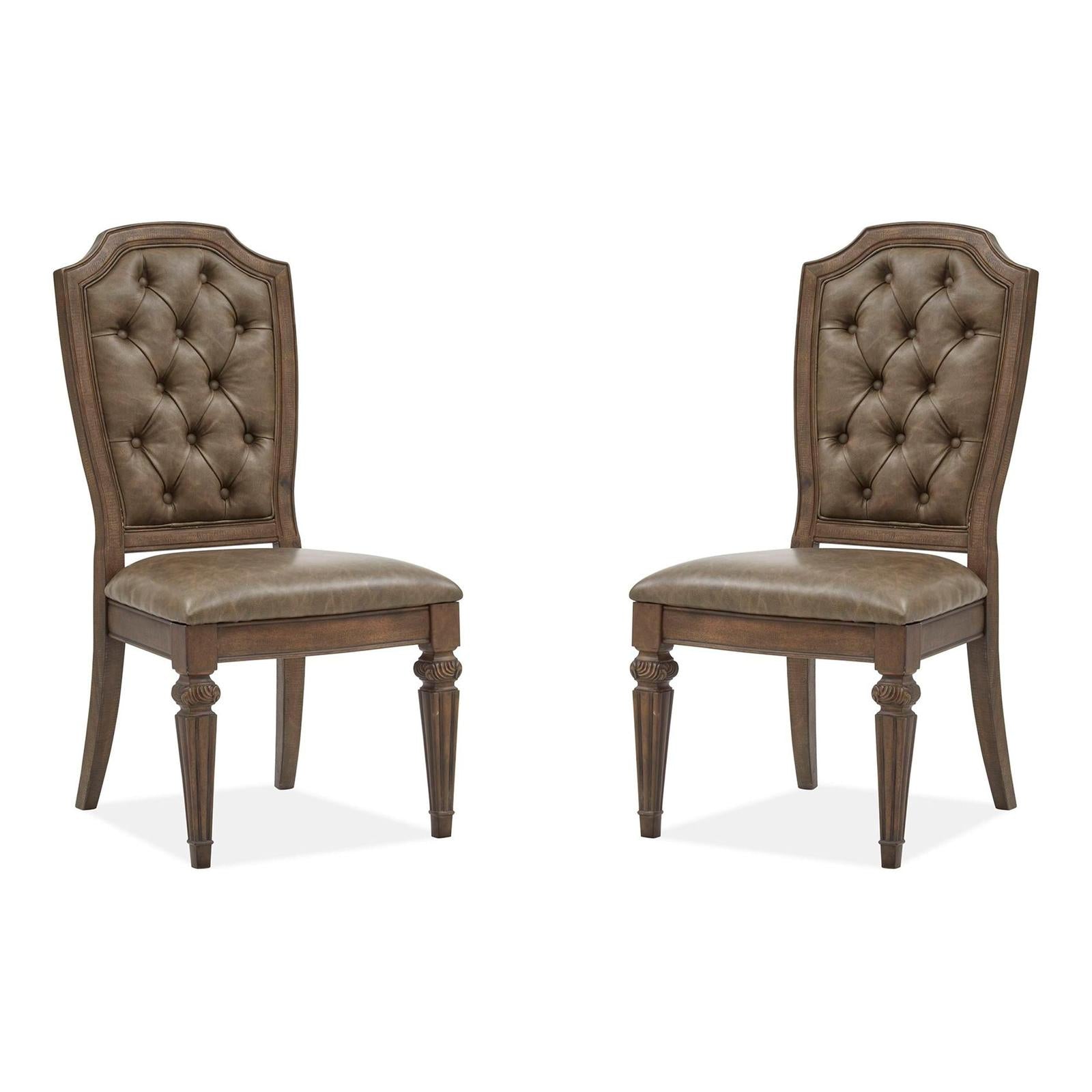 Magnussen Home Durango Willadeene Brown Side Chair Set of 2